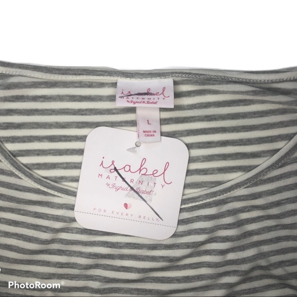 Isabel Maternity Grey Long Sleeve Shirt - Picture 7 of 8